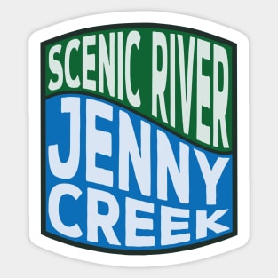 Jenny Creek Scenic River Wave Sticker